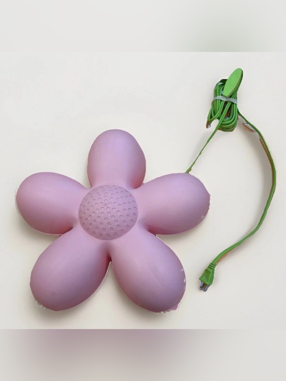 IKEA Smila Blomma Pink Green Flower Wall Mounted Light Lamp Large 14" Corded
